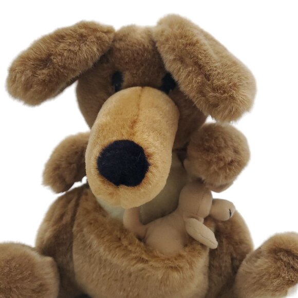 Kids of America Kangaroo & Baby Joey Stuffed Animal Plush Australia Outback 11" - Picture 4 of 8